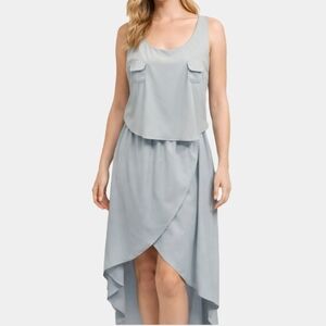 Miia Detached Sleeveless Top Tulip Hem Wrap Style Skirt Midi Dress Size M